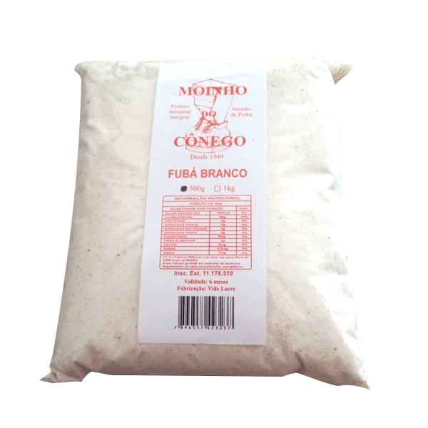 Fubá Branco Moinho do Cônego 500g