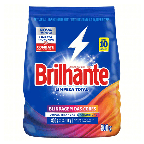 Sabão em Pó Brilhante 800g